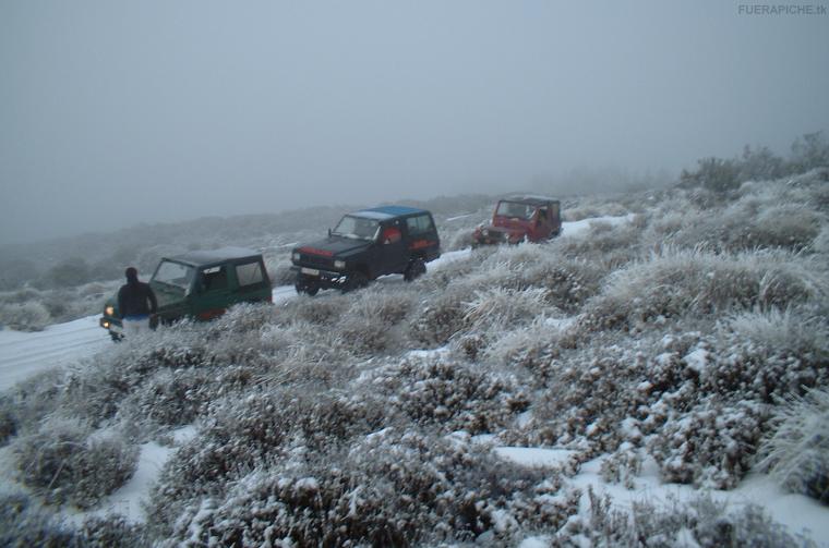Nieve en las Caadas del Teide 4x4